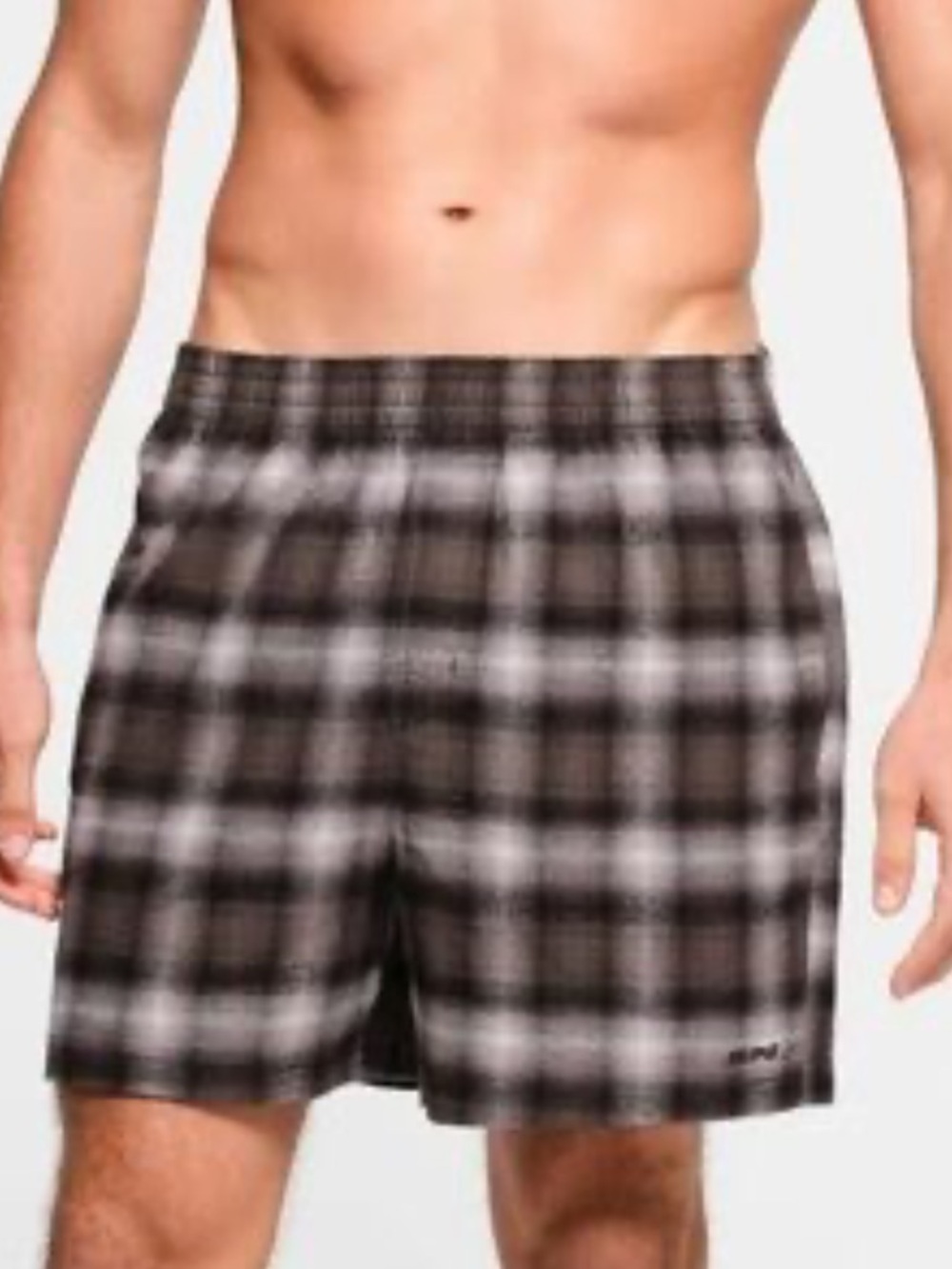 SKIMS Black & White Plaid flannel sleep shorts size extra large new with tags